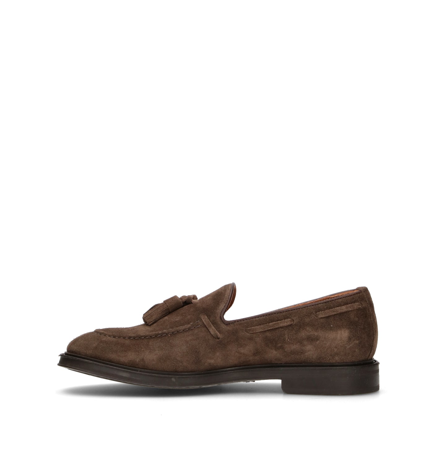 FRAU Mocassino uomo marrone in suede