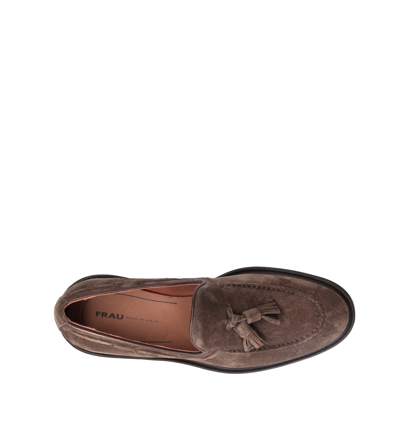 FRAU Mocassino uomo marrone in suede