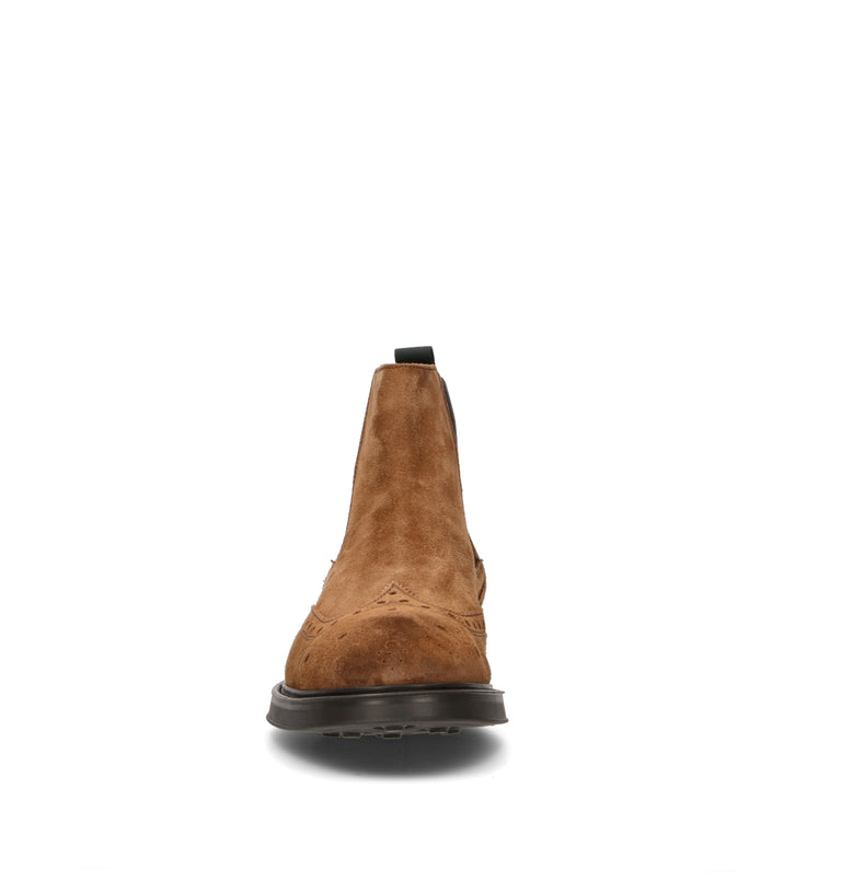 FRAU Beatles uomo cognac in suede