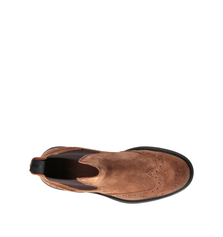 FRAU Beatles uomo cognac in suede