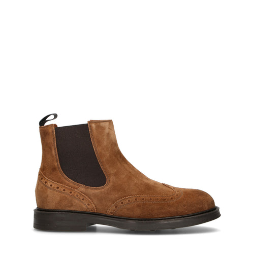 FRAU Beatles uomo cognac in suede