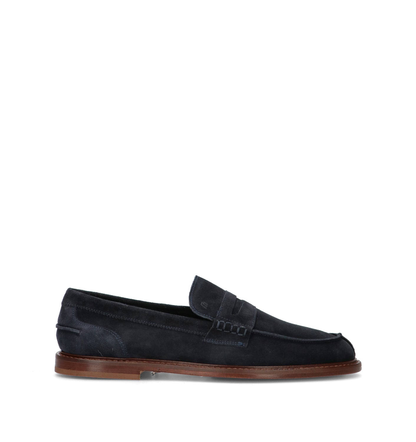 FRAU Mocassino uomo blu in suede