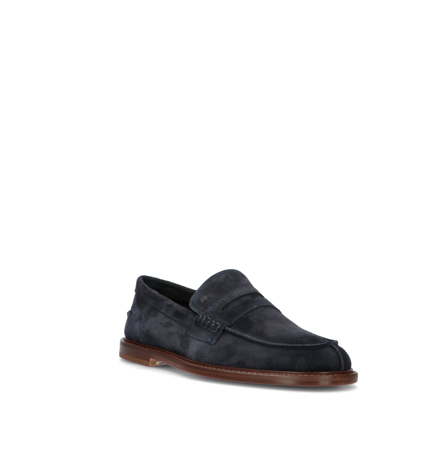 FRAU Mocassino uomo blu in suede