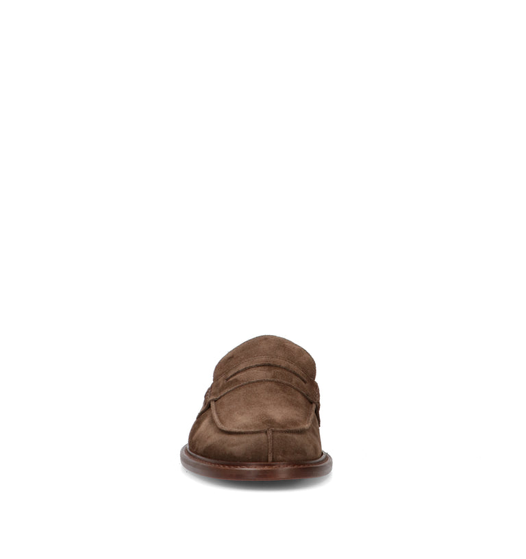 FRAU Mocassino uomo testa di moro in suede