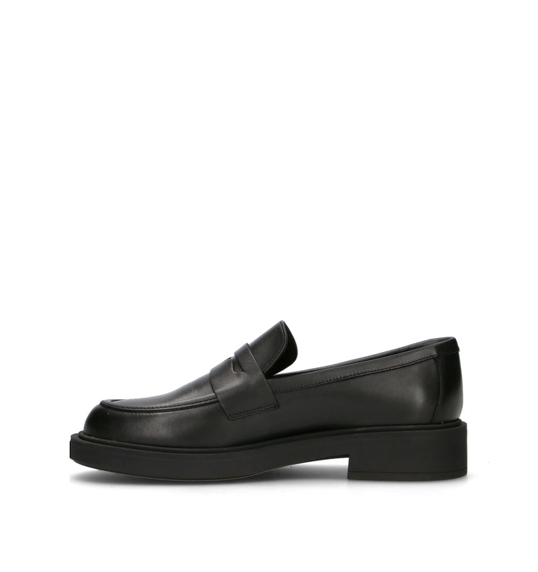 FRAU Mocassino donna nero in pelle