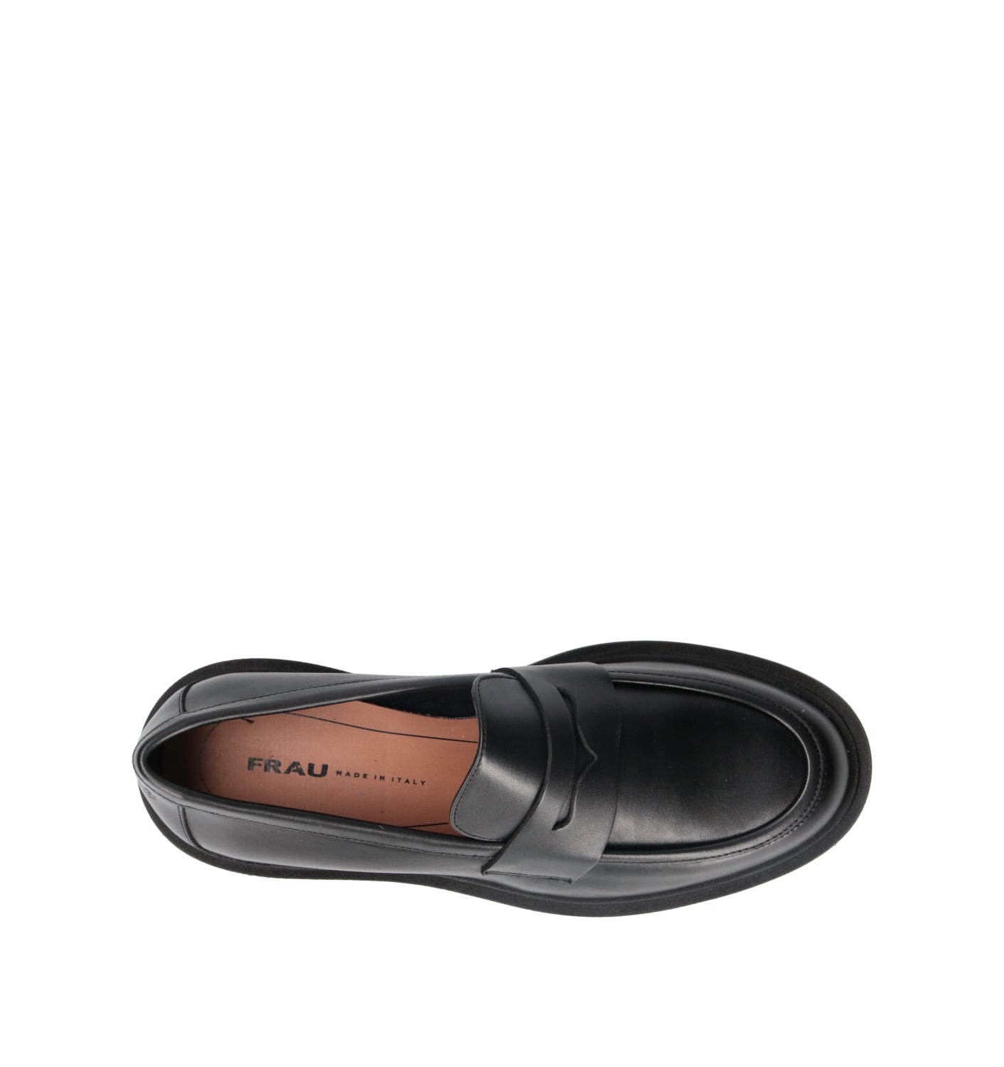 FRAU Mocassino donna nero in pelle
