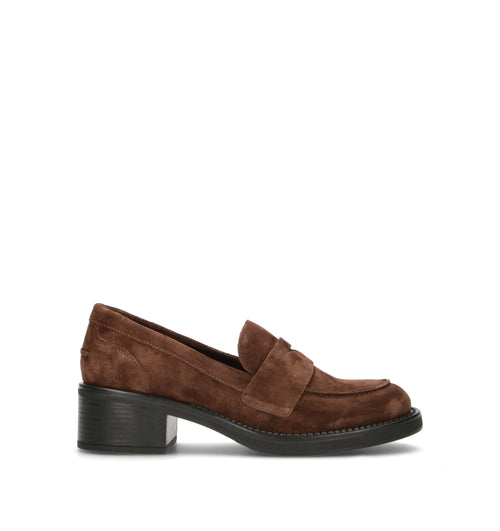 FRAU Mocassino donna marrone in suede
