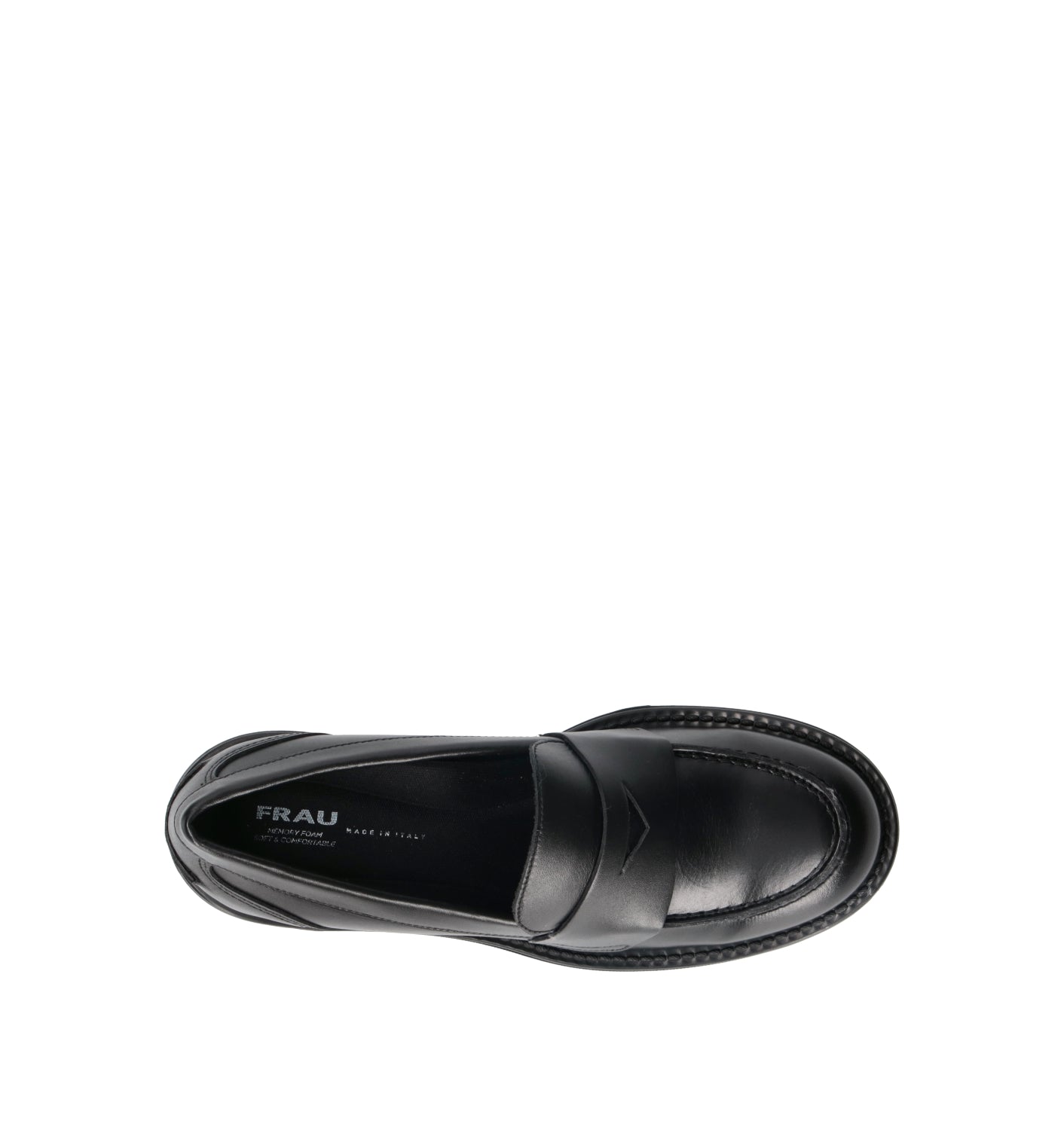 FRAU Mocassino donna nero in pelle