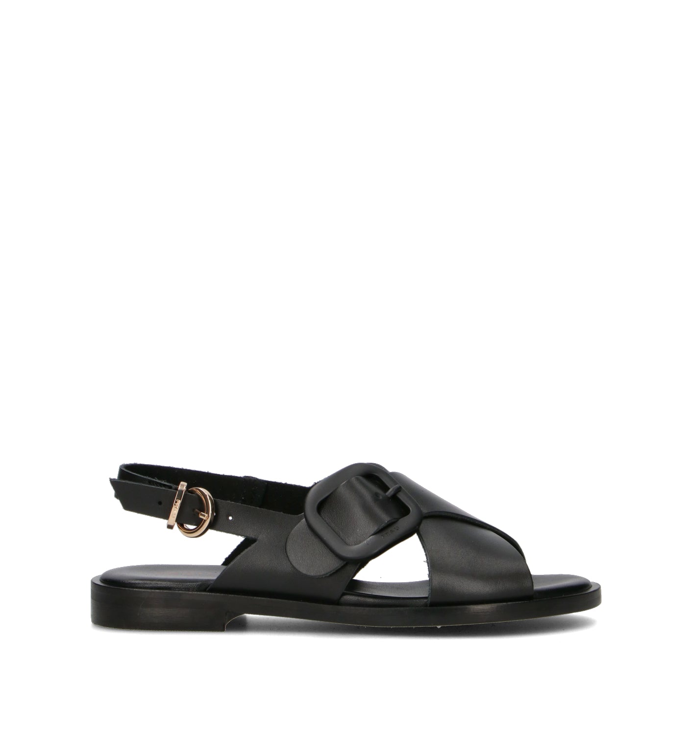 FRAU Sandalo donna nero in pelle