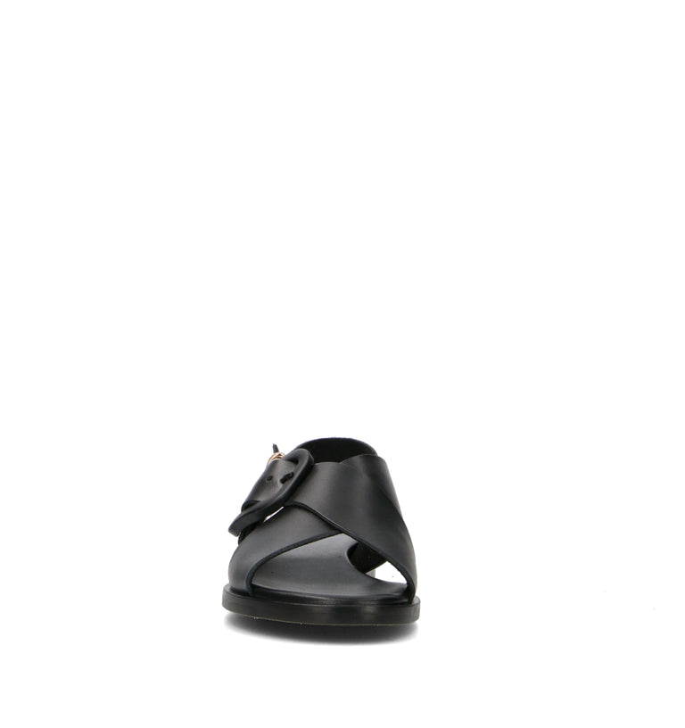 FRAU Sandalo donna nero in pelle