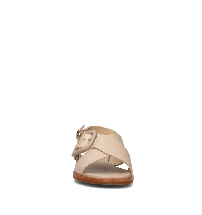FRAU Sandalo donna beige in pelle