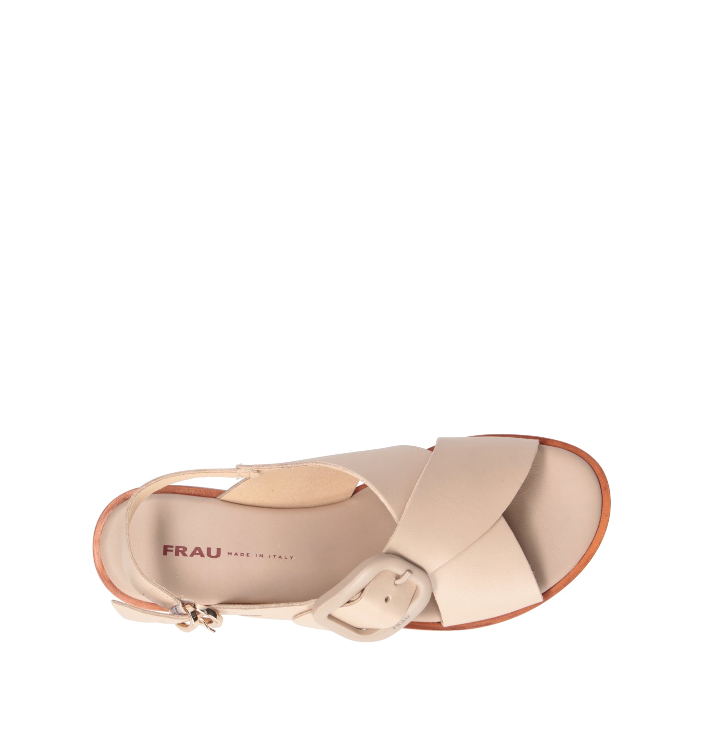 FRAU Sandalo donna beige in pelle