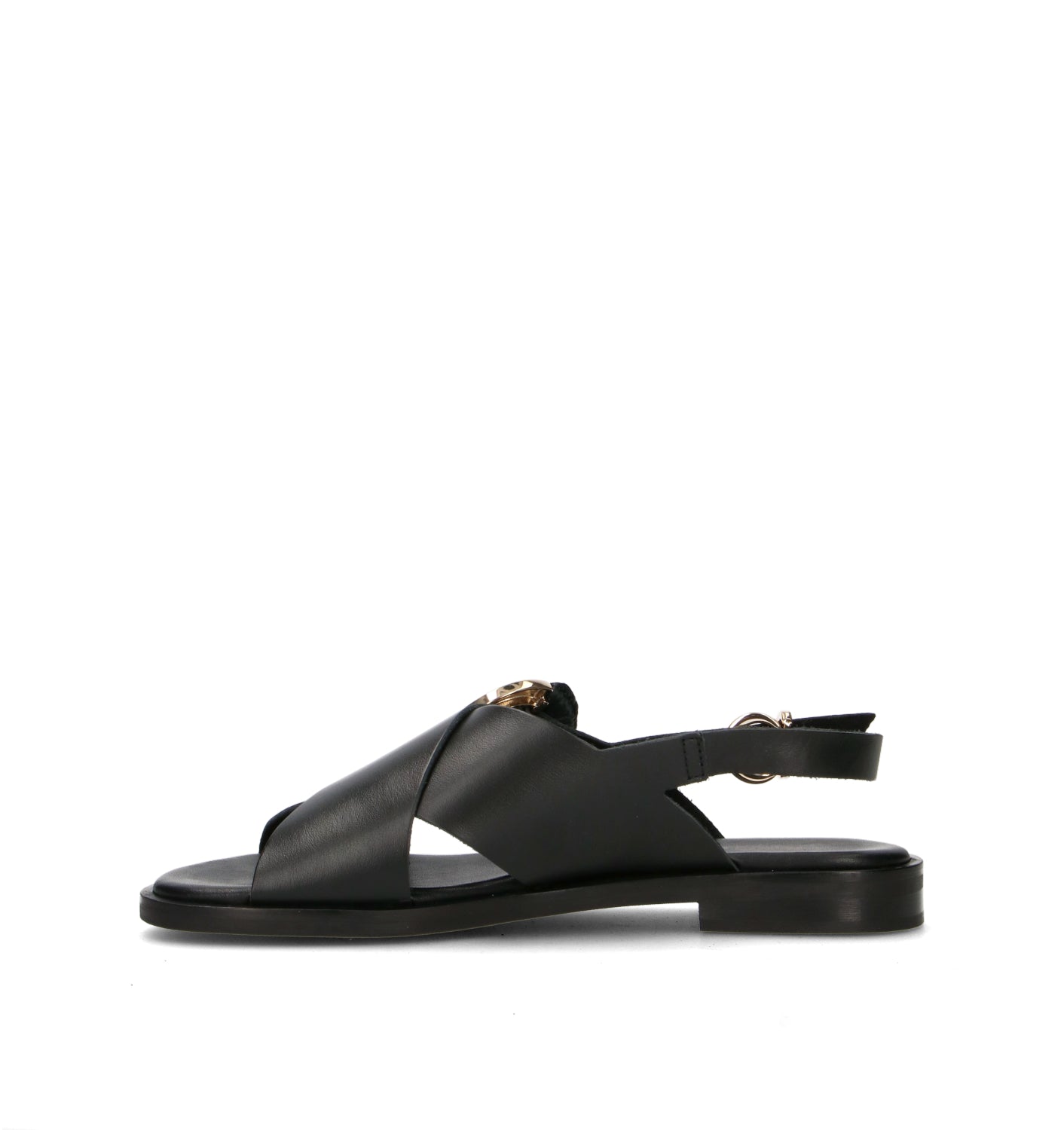 FRAU Sandalo donna nero in pelle