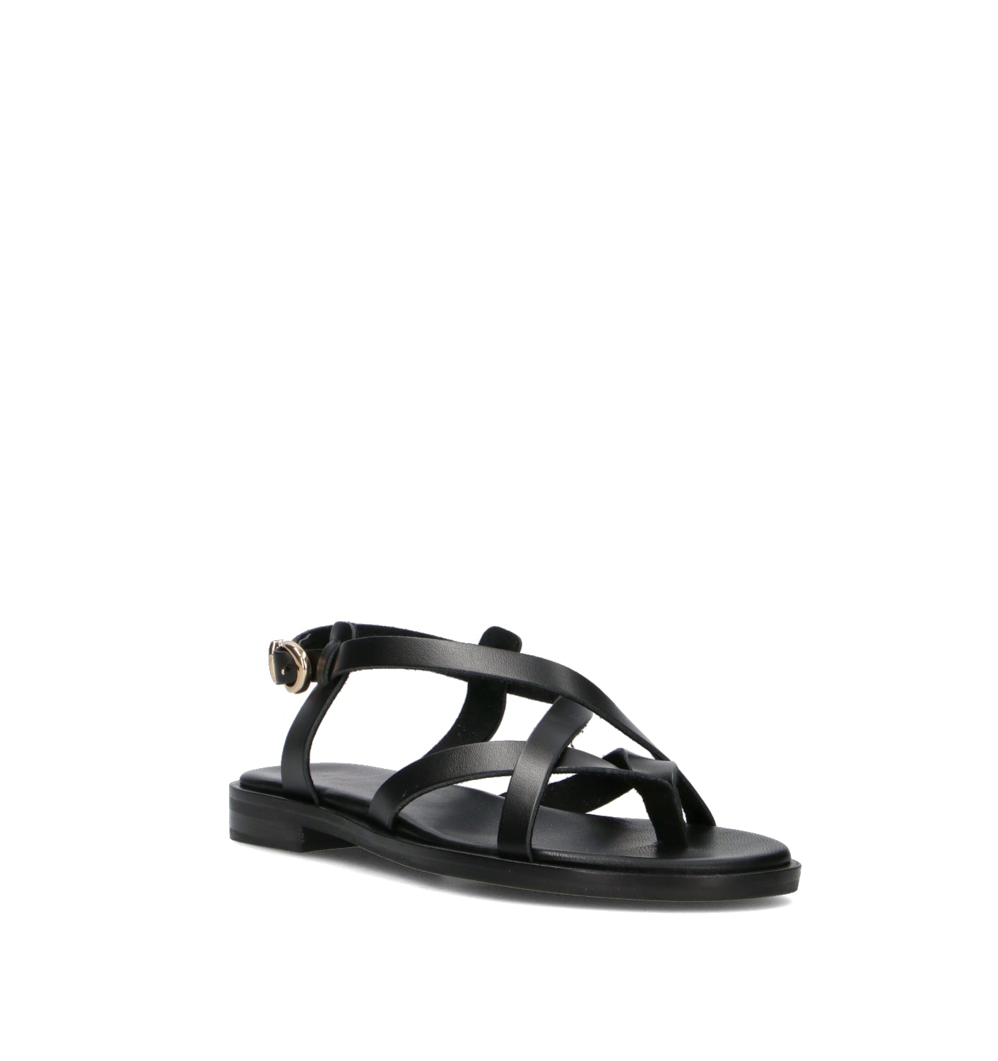 FRAU Sandalo donna nero in pelle