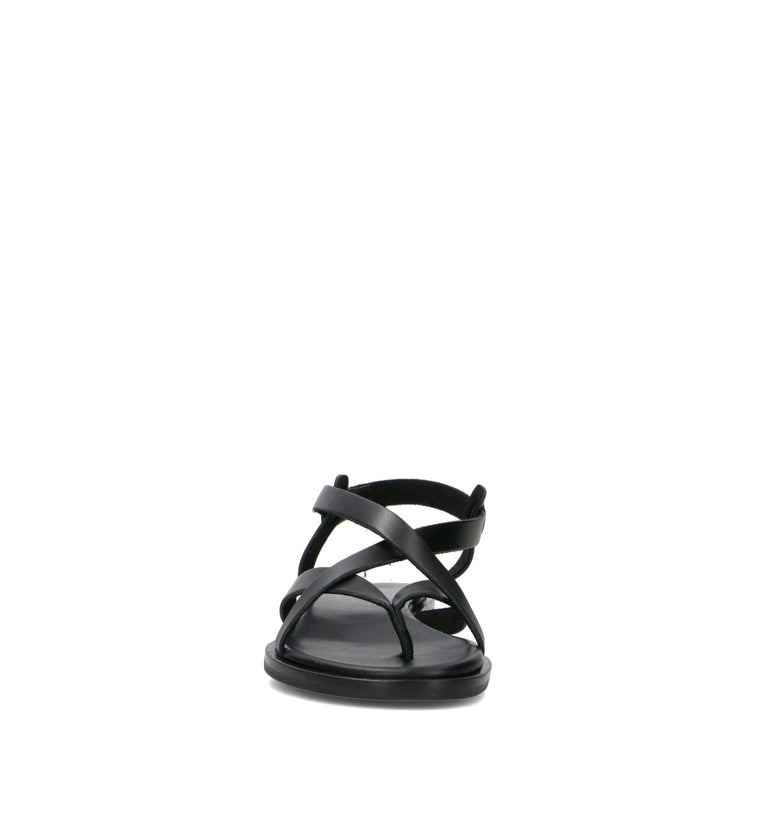 FRAU Sandalo donna nero in pelle