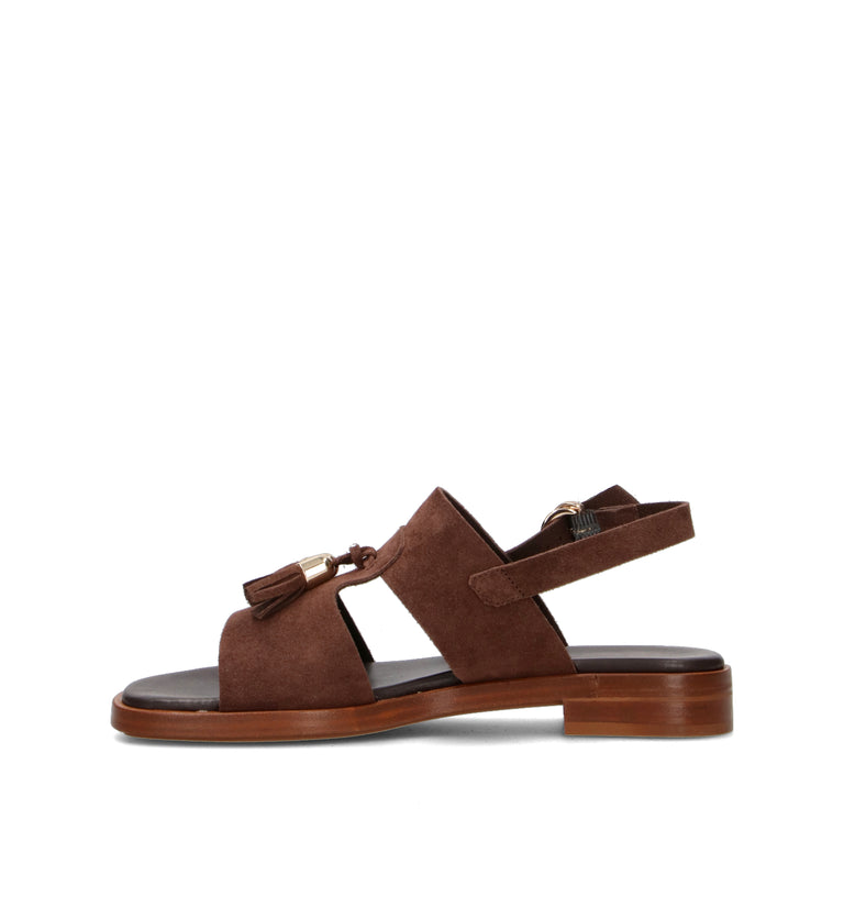 FRAU Sandalo donna cognac in suede