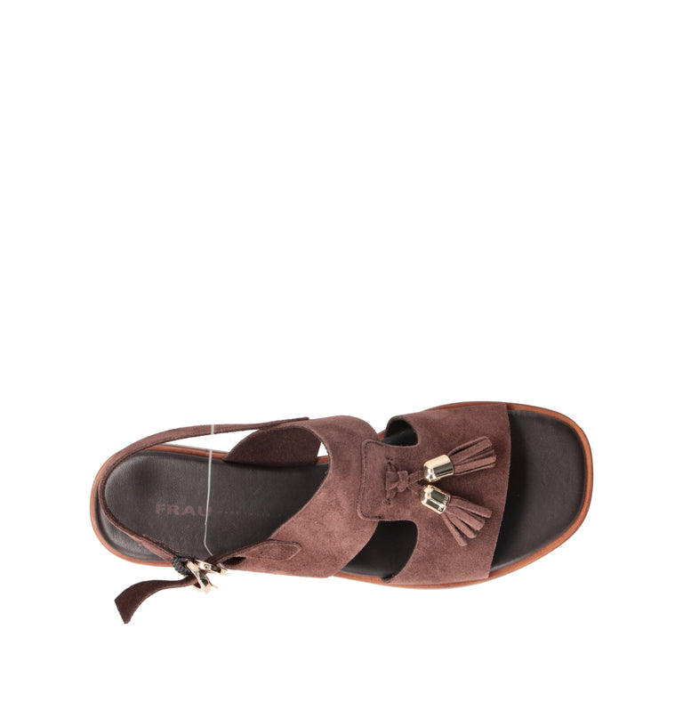 FRAU Sandalo donna cognac in suede