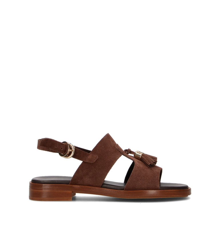 FRAU Sandalo donna cognac in suede