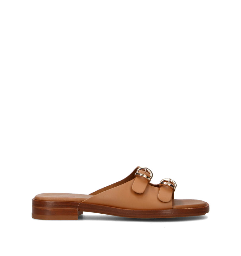 FRAU Ciabatta donna cuoio in pelle