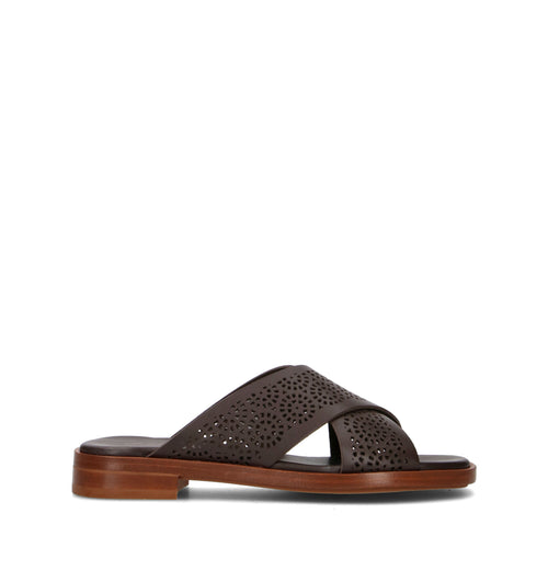 FRAU Ciabatta donna testa di moro in pelle