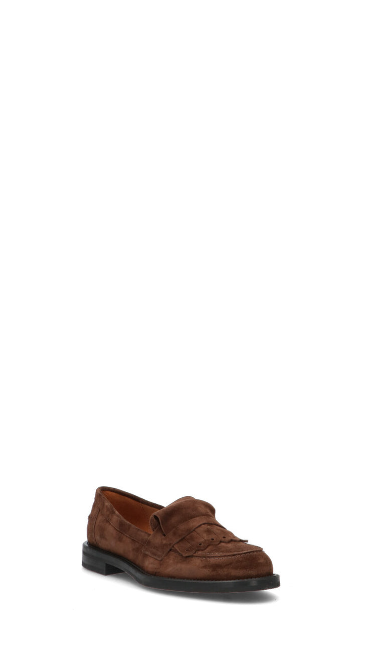 FRAU Mocassino donna marrone in suede