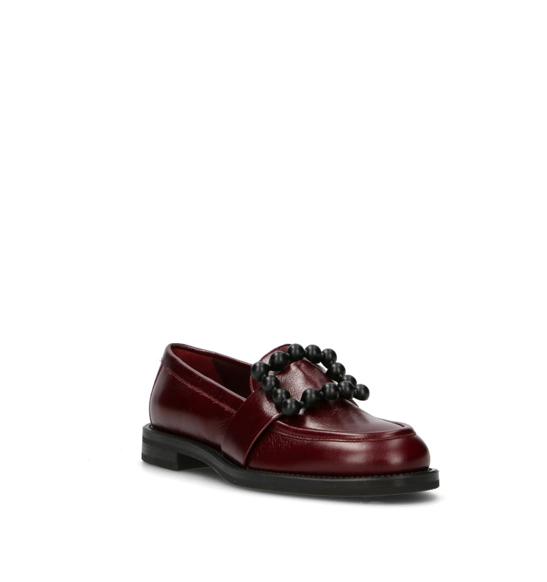 FRAU Mocassino donna bordeaux in pelle