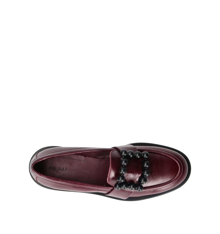 FRAU Mocassino donna bordeaux in pelle