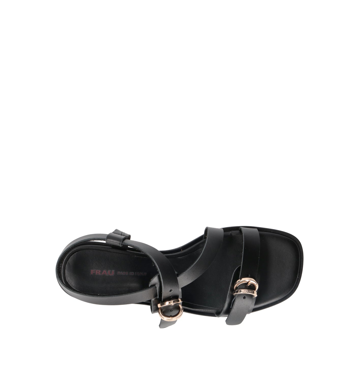 FRAU Sandalo donna nero in pelle