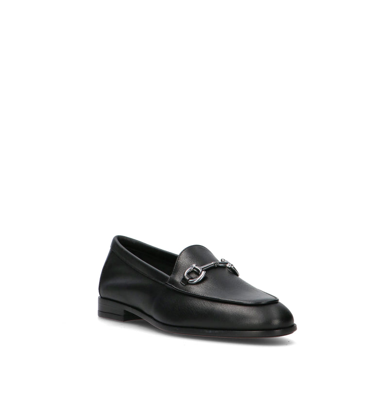 FRAU Mocassino donna nero in pelle