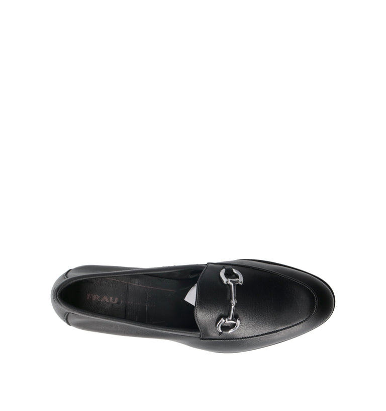 FRAU Mocassino donna nero in pelle