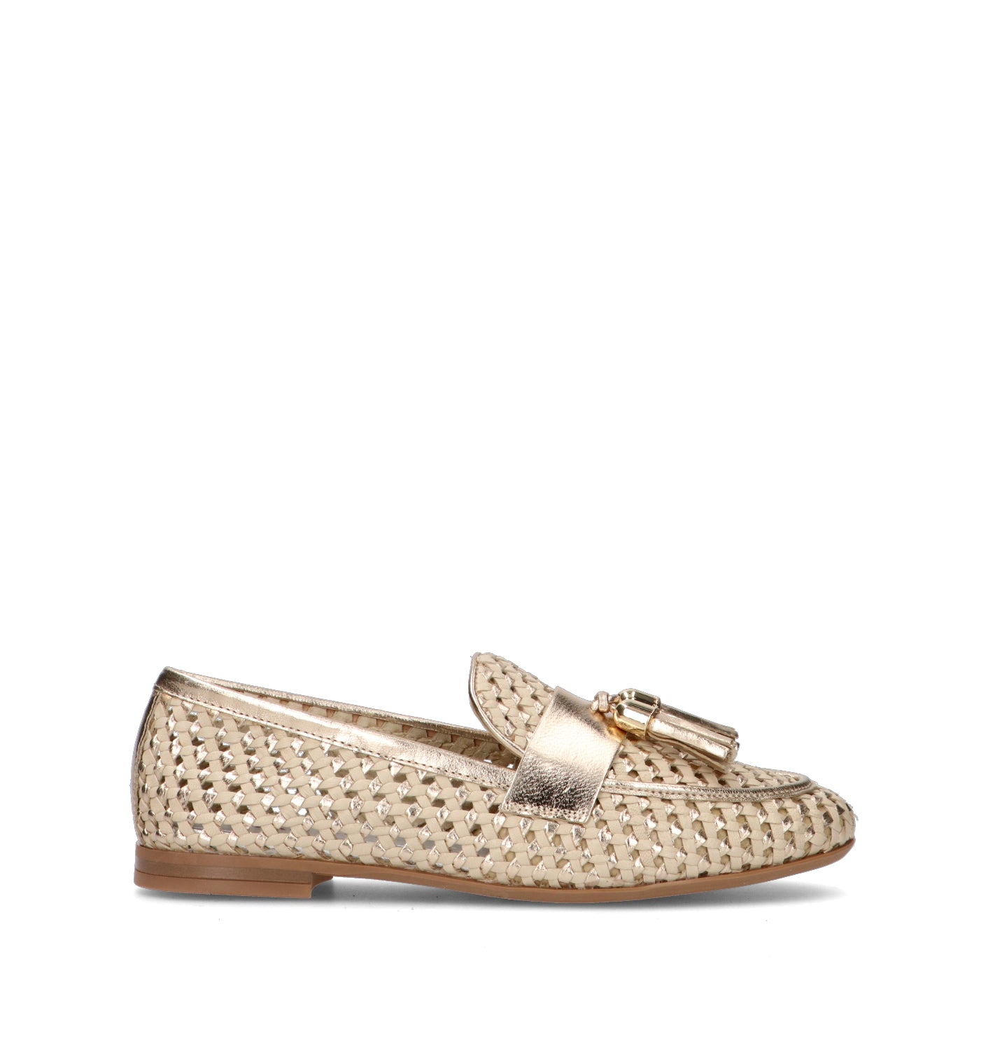FRAU Mocassino donna platino in pelle