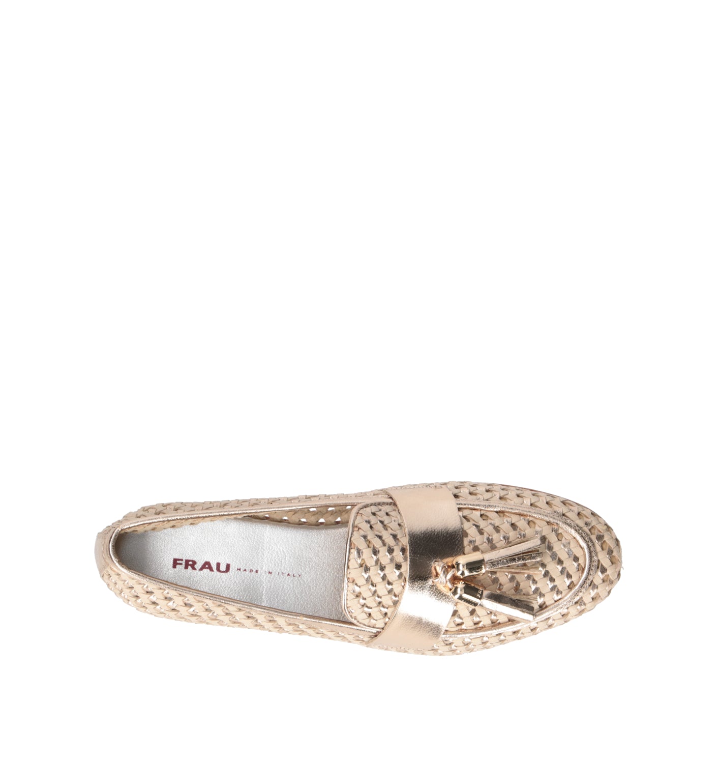 FRAU Mocassino donna platino in pelle