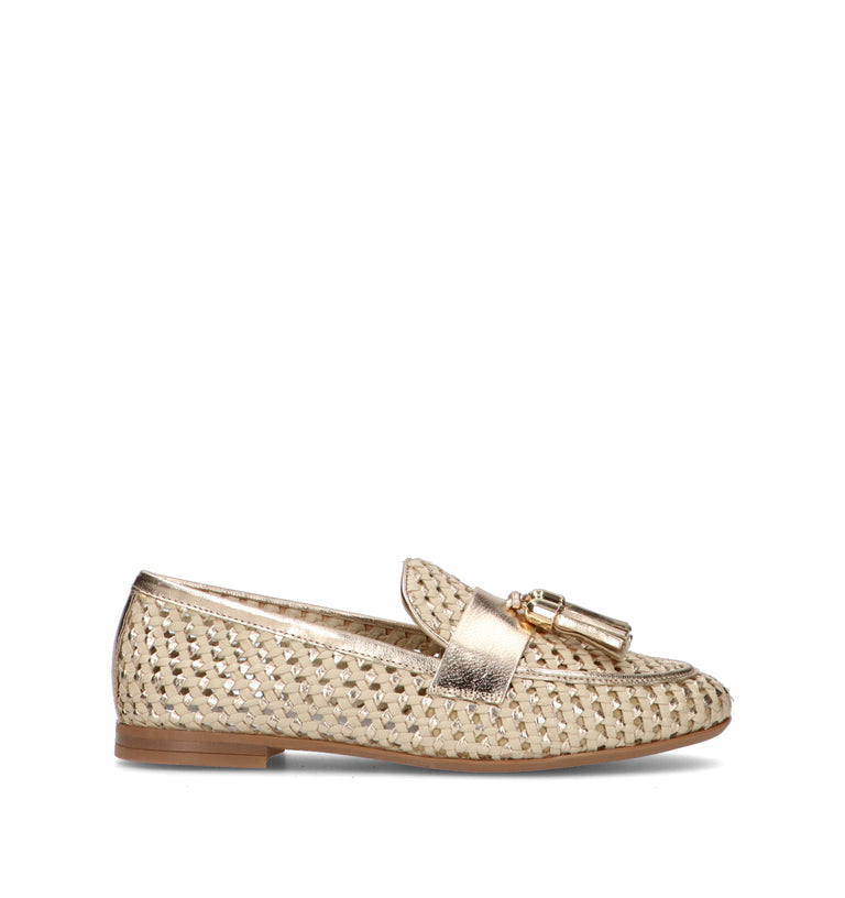 FRAU Mocassino donna platino in pelle