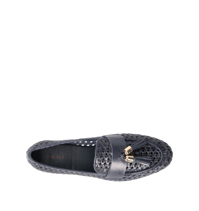 FRAU Mocassino donna navy in pelle