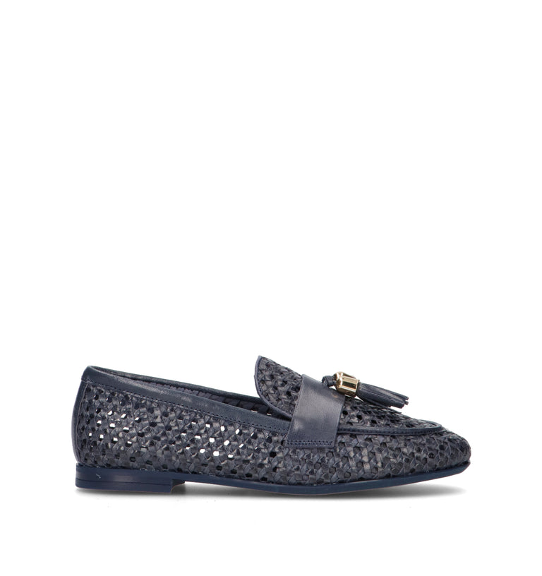 FRAU Mocassino donna navy in pelle