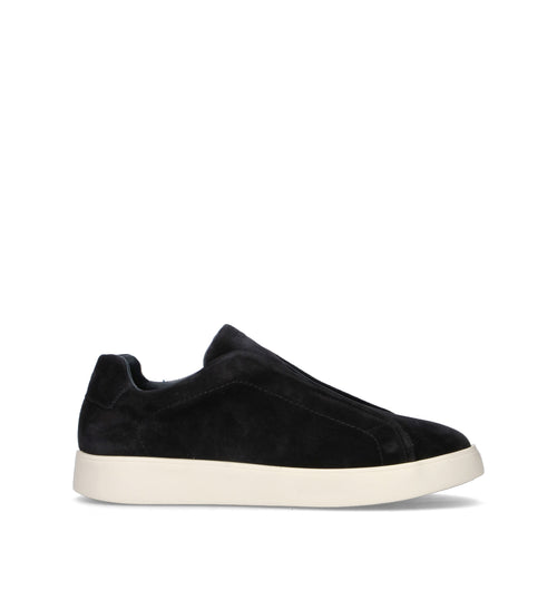 FRAU Sneaker uomo blu in pelle scamosciata