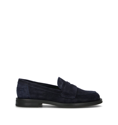 FRAU Mocassino donna blu in suede