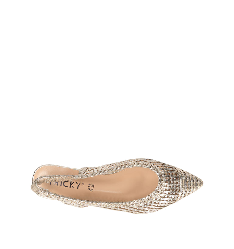 FRICKY Slingback donna oro