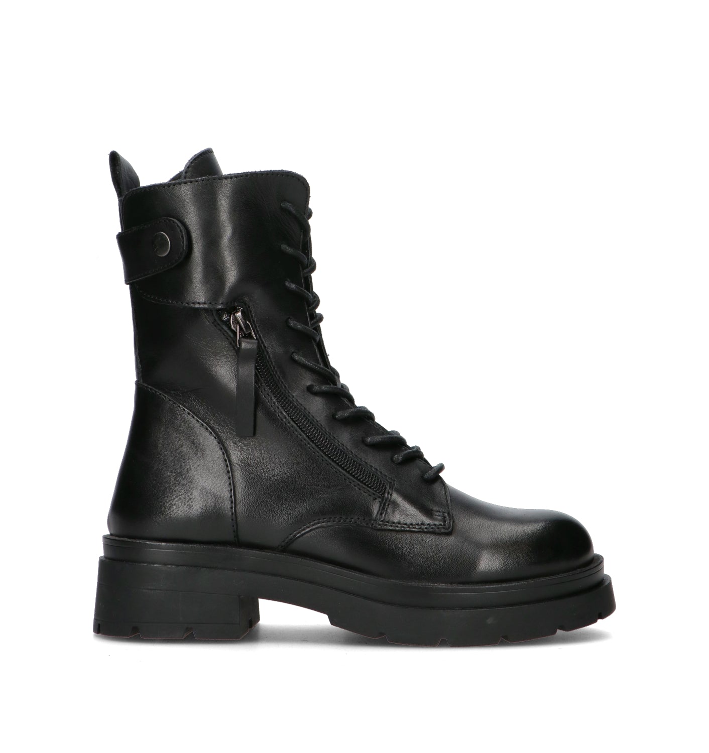 FRICKY Anfibio donna nero in pelle