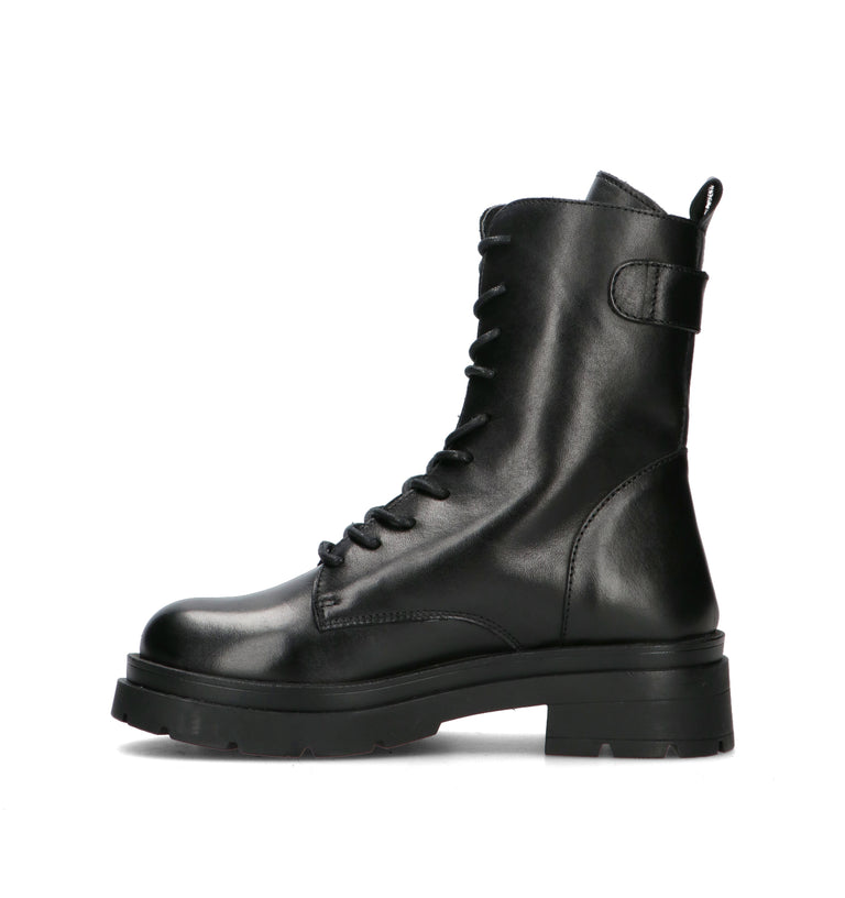 FRICKY Anfibio donna nero in pelle