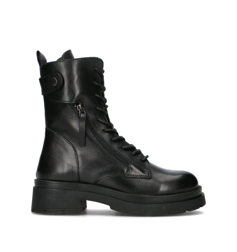 FRICKY Anfibio donna nero in pelle