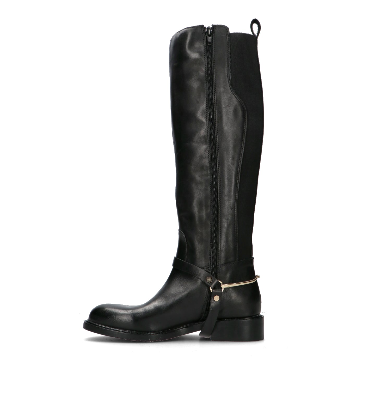 FRICKY Stivale donna nero in pelle