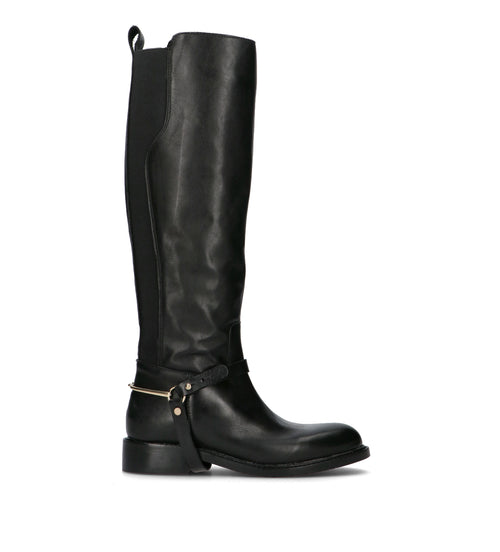 FRICKY Stivale donna nero in pelle