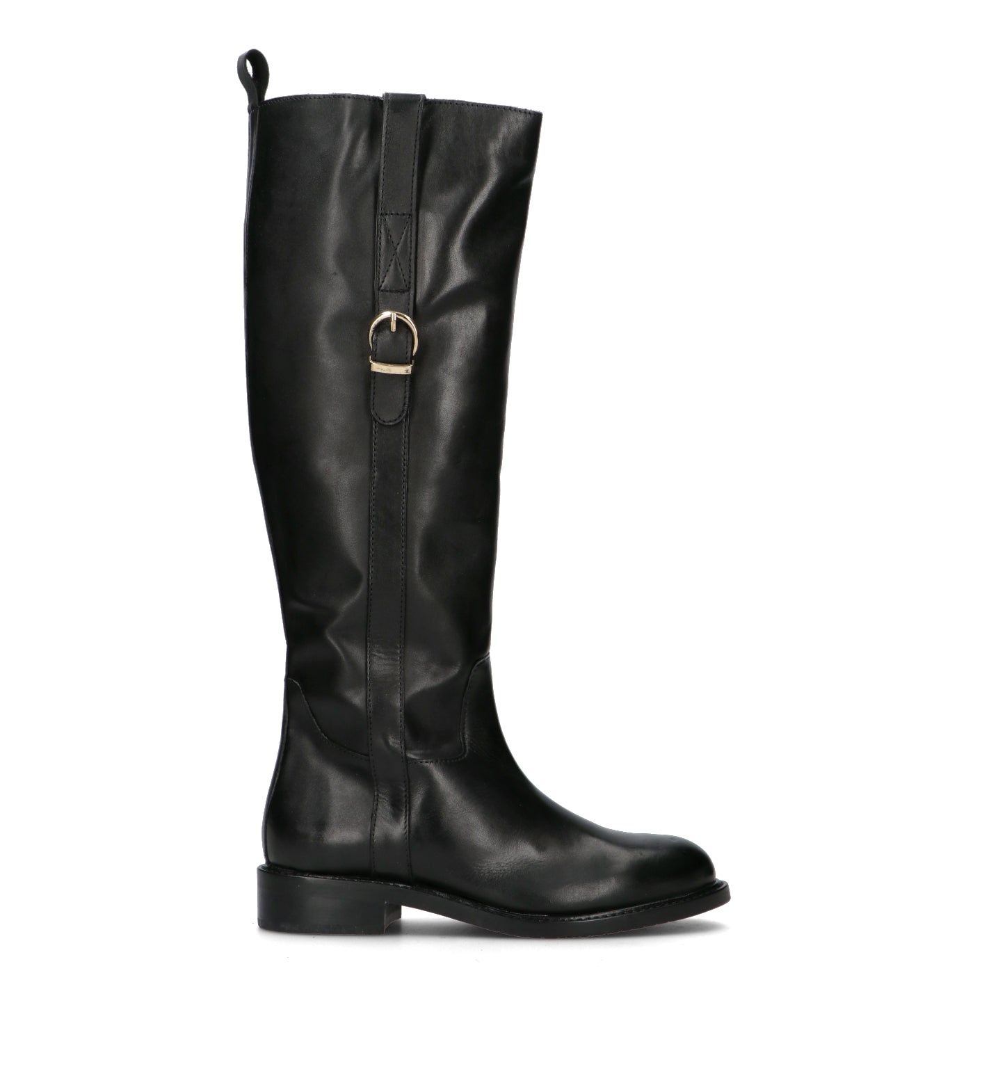 FRICKY Stivale donna nero in pelle