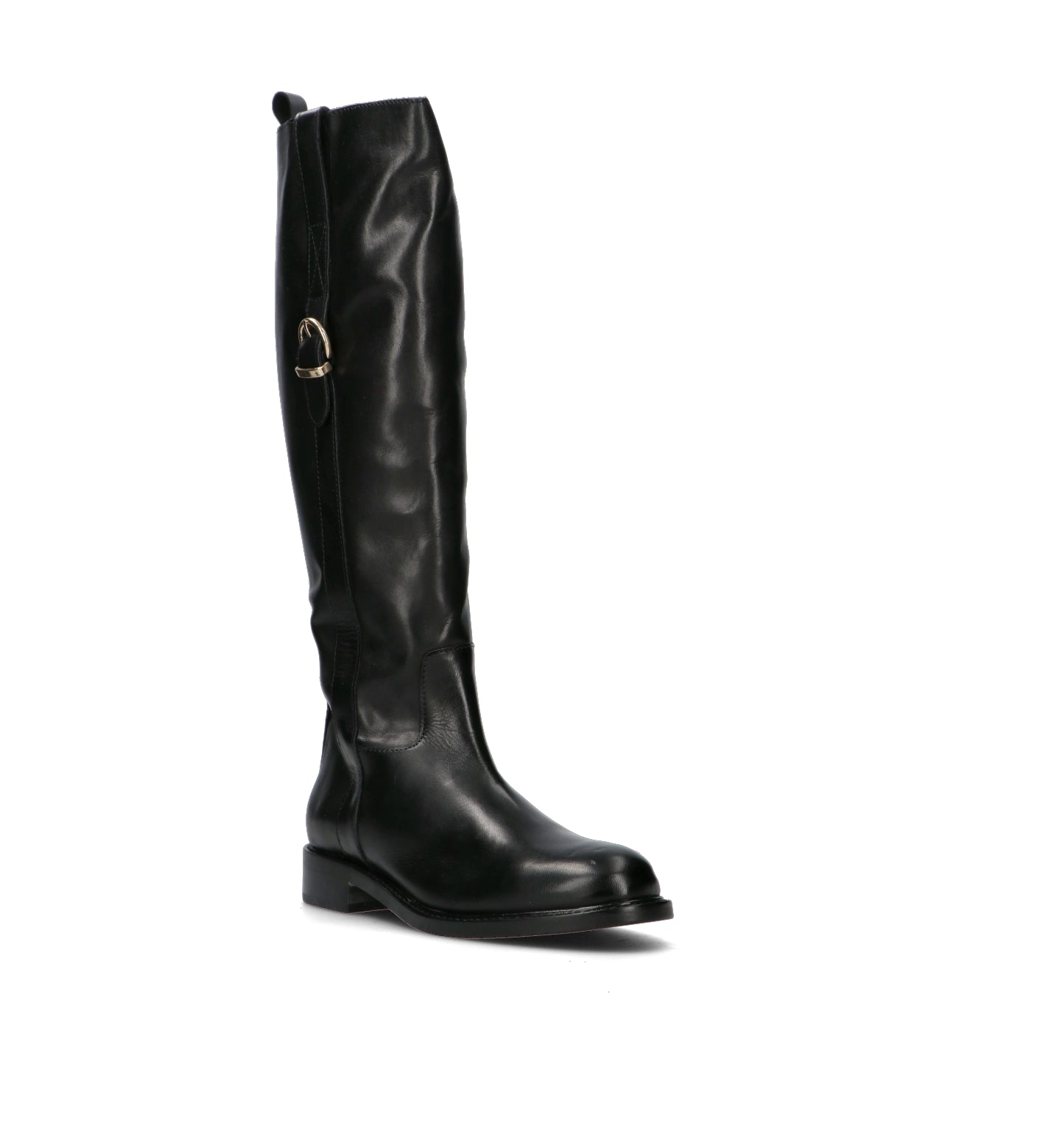 FRICKY Stivale donna nero in pelle