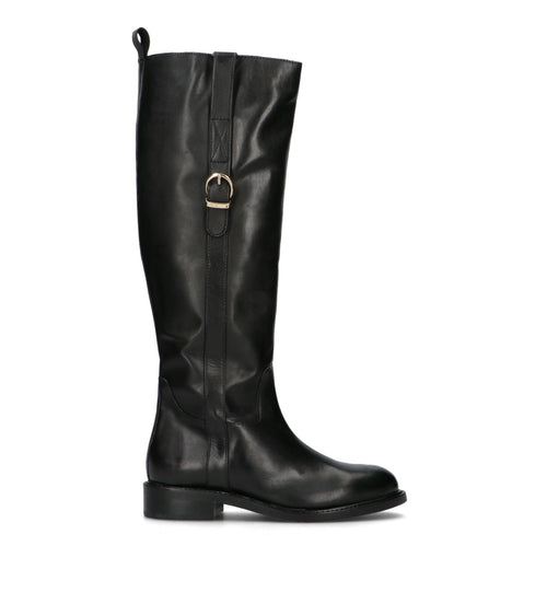 FRICKY Stivale donna nero in pelle