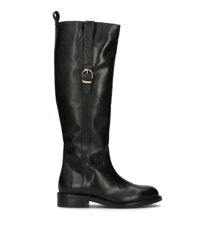 FRICKY Stivale donna nero in pelle