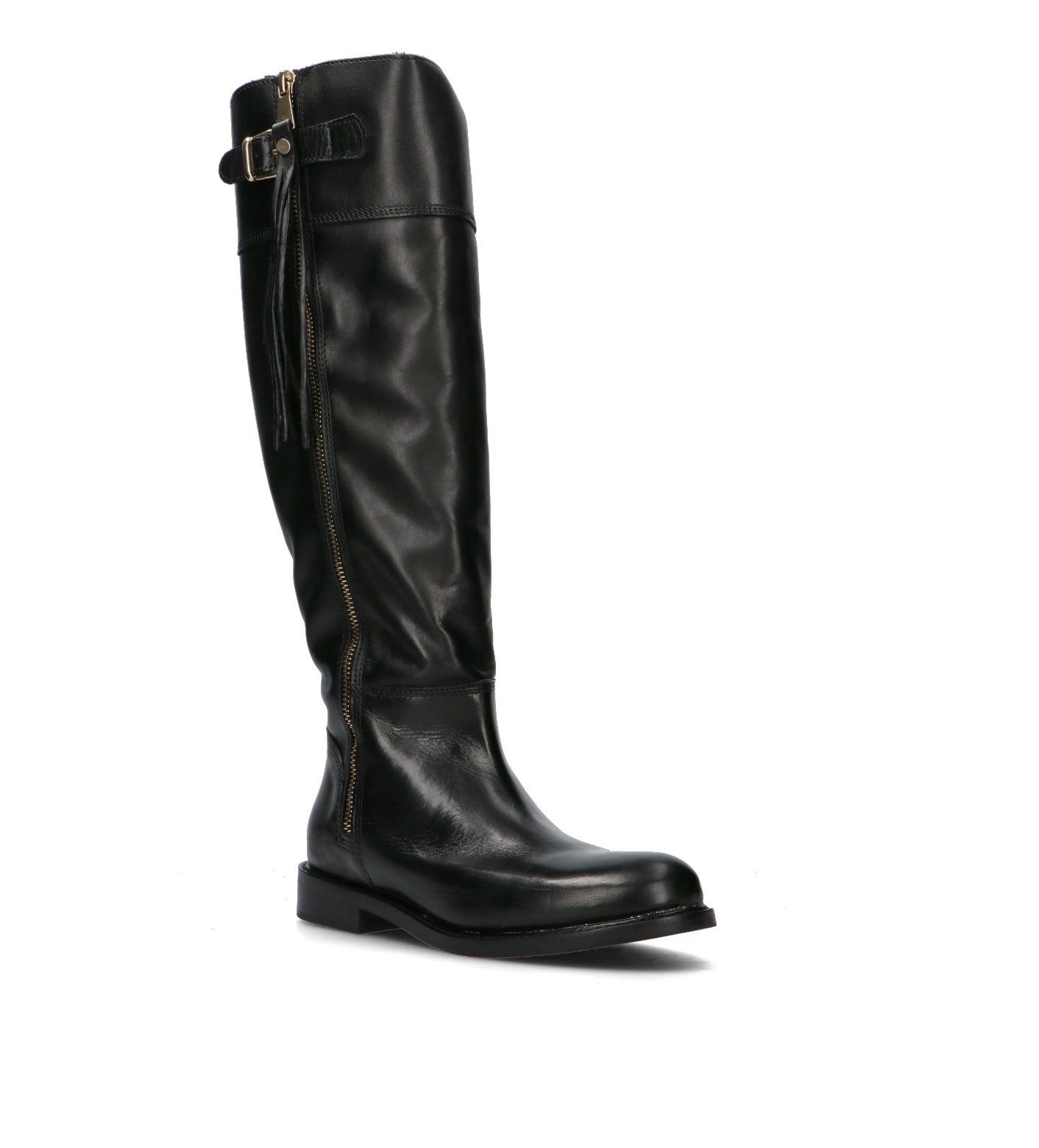 FRICKY Stivale donna nero in pelle