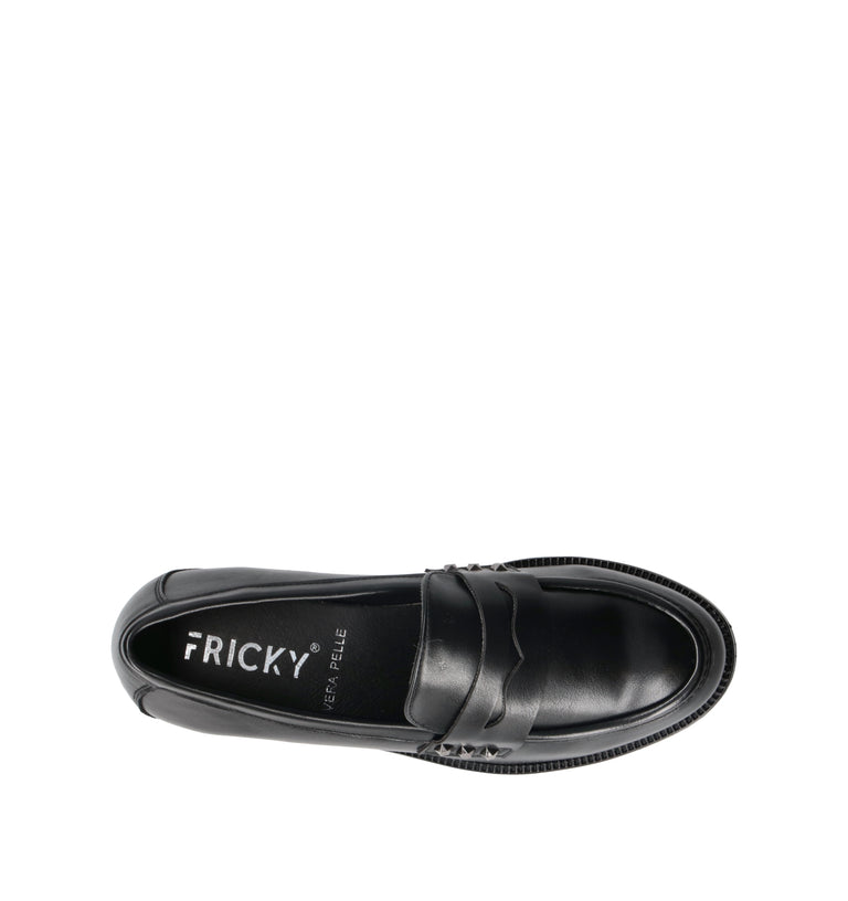 FRICKY Mocassino donna nero