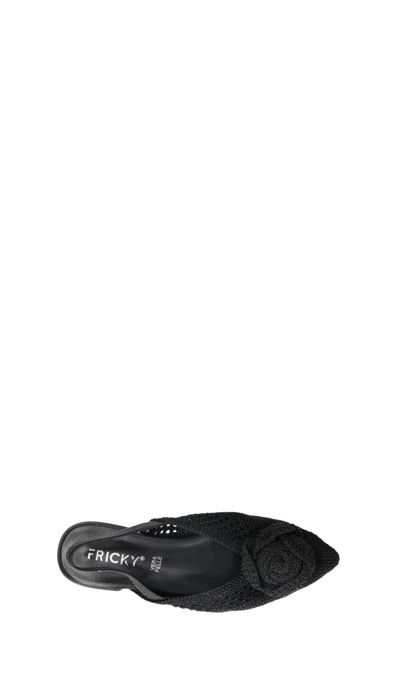 FRICKY Slingback donna nera